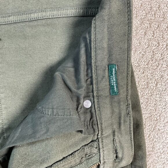 Lauren Ralph Lauren Olive Green Denim Pants Women's Size 6 - Picture 7 of 8